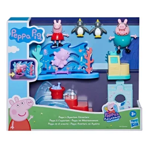 Peppa Pig Peppa's Aquarium Adventure Playset – Set de Juego con Figuras y Accesorios